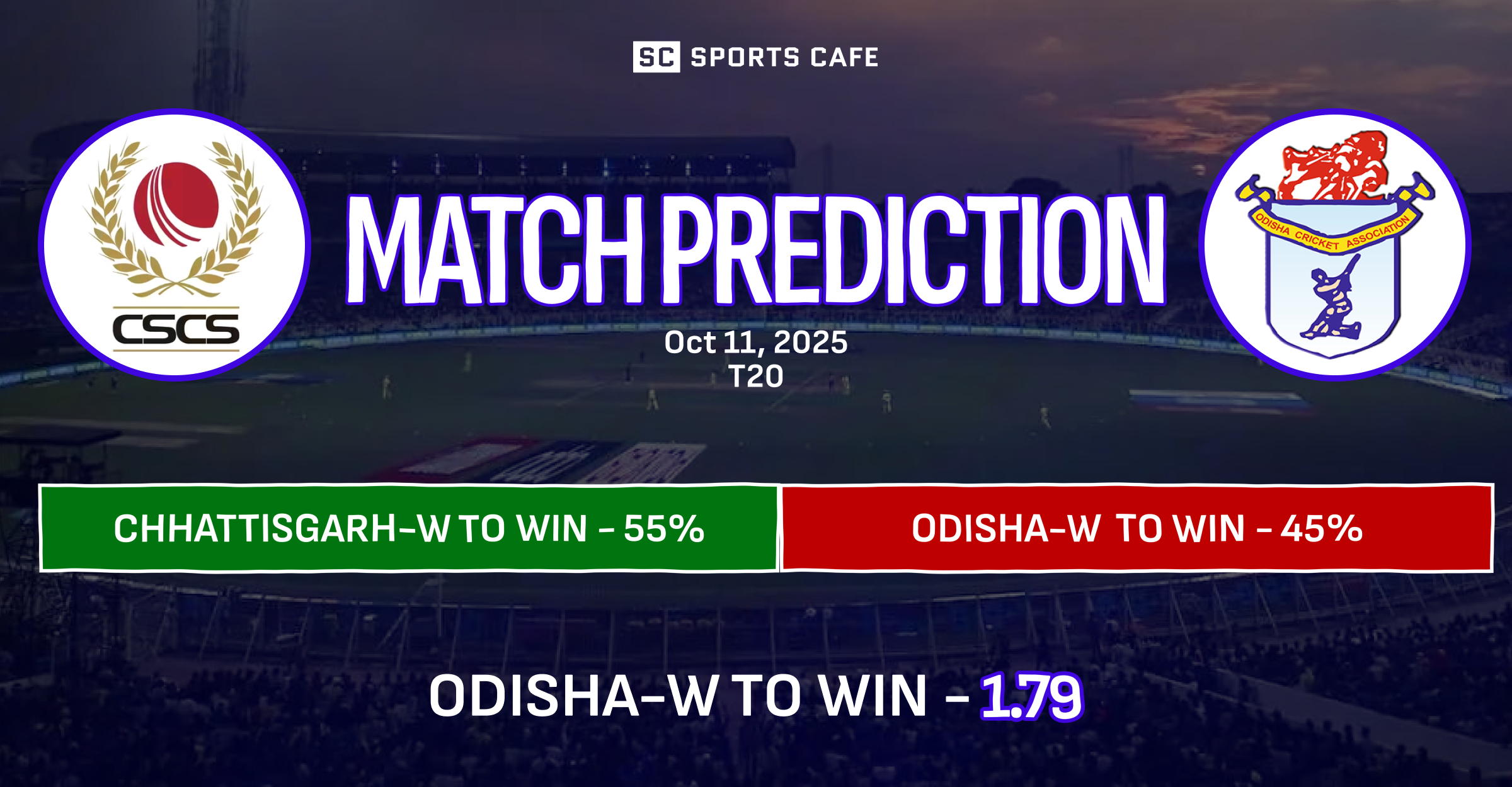 Chhattisgarh-W vs Odisha-W